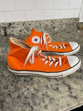 Converse Chuck Taylor All Star Hi Seasonal shoes orange colorway men 12 woman 14